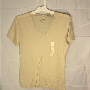 Universal Thread Men's Beige V-Neck Tee